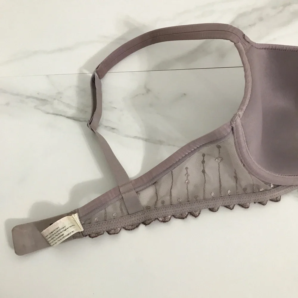 LOU Paris Light Purple Bra with Scalloped Lace - Picture 8 of 13